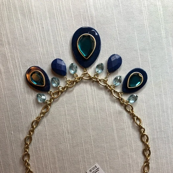 Carolee Semi-Precious Accents Blue Necklace - Picture 2 of 16